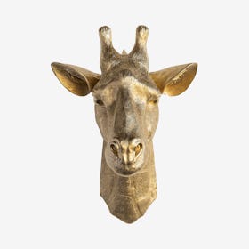 Faux Giraffe Mount - Gold