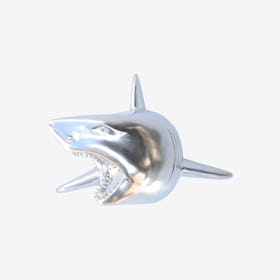 Faux Shark Wall Mount - Chrome