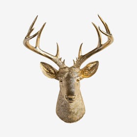 Big Faux Deer Mount - Gold