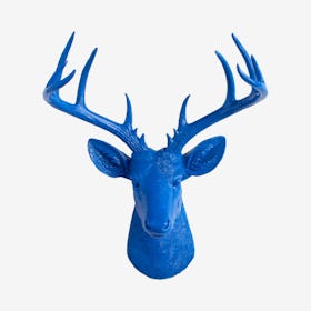 Big Faux Deer Mount - Brilliant Blue