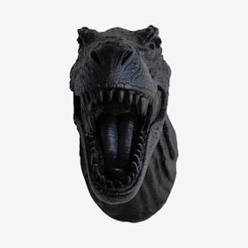 Big Faux T-Rex Wall Mount - Black