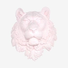 Faux Tiger Wall Mount - Light Pink