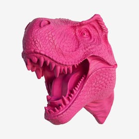 Faux T-Rex Wall Mount - Hot Pink