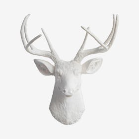 Faux Deer Mount - White