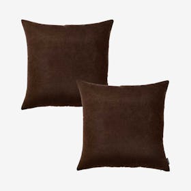 Honey Square Throw Pillow Covers - Brown - Set of 2