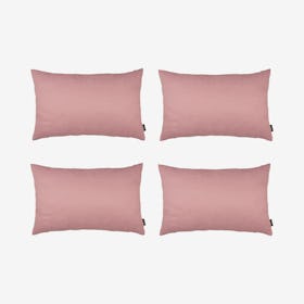 Honey Decorative Lumbar Throw Pillow Covers - Light Pink - Set of 4