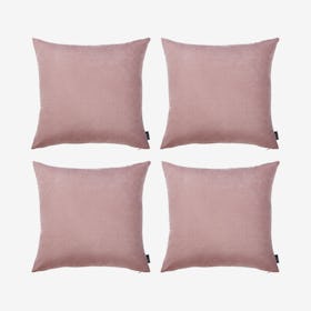 Honey Square Throw Pillow Covers - Light Pink - Set of 4