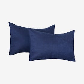 Honey Decorative Lumbar Pillow Covers - Navy - Set of 2