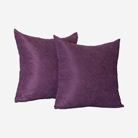 Honey Square Throw Pillow Covers - Purple - Set of 2