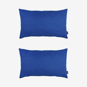 Honey Decorative Lumbar Throw Pillow Covers - Sapphire Blue - Set of 2