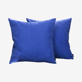 Honey Square Throw Pillow Covers - Sapphire Blue - Set of 2