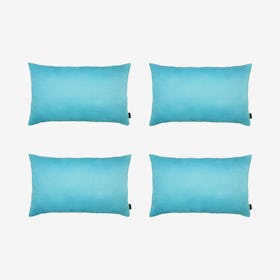 Honey Decorative Lumbar Throw Pillow Covers - Sky Blue - Set of 4