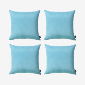 Honey Square Decorative Throw Pillow Covers - Sky Blue - Set of 4