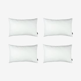 Honey Lumbar Throw Pillow Covers - White - Set of 4