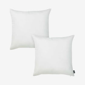 Honey Square Throw Pillow Covers - White - Set of 2