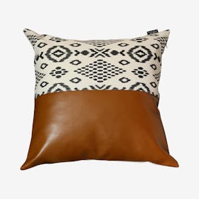 Boho Square Decorative Throw Pillow Cover - Brown