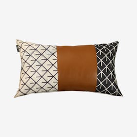 Arrow Decorative Lumbar Throw Pillow Cover - Brown
