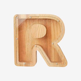 Letter R Piggy Bank / Money Box