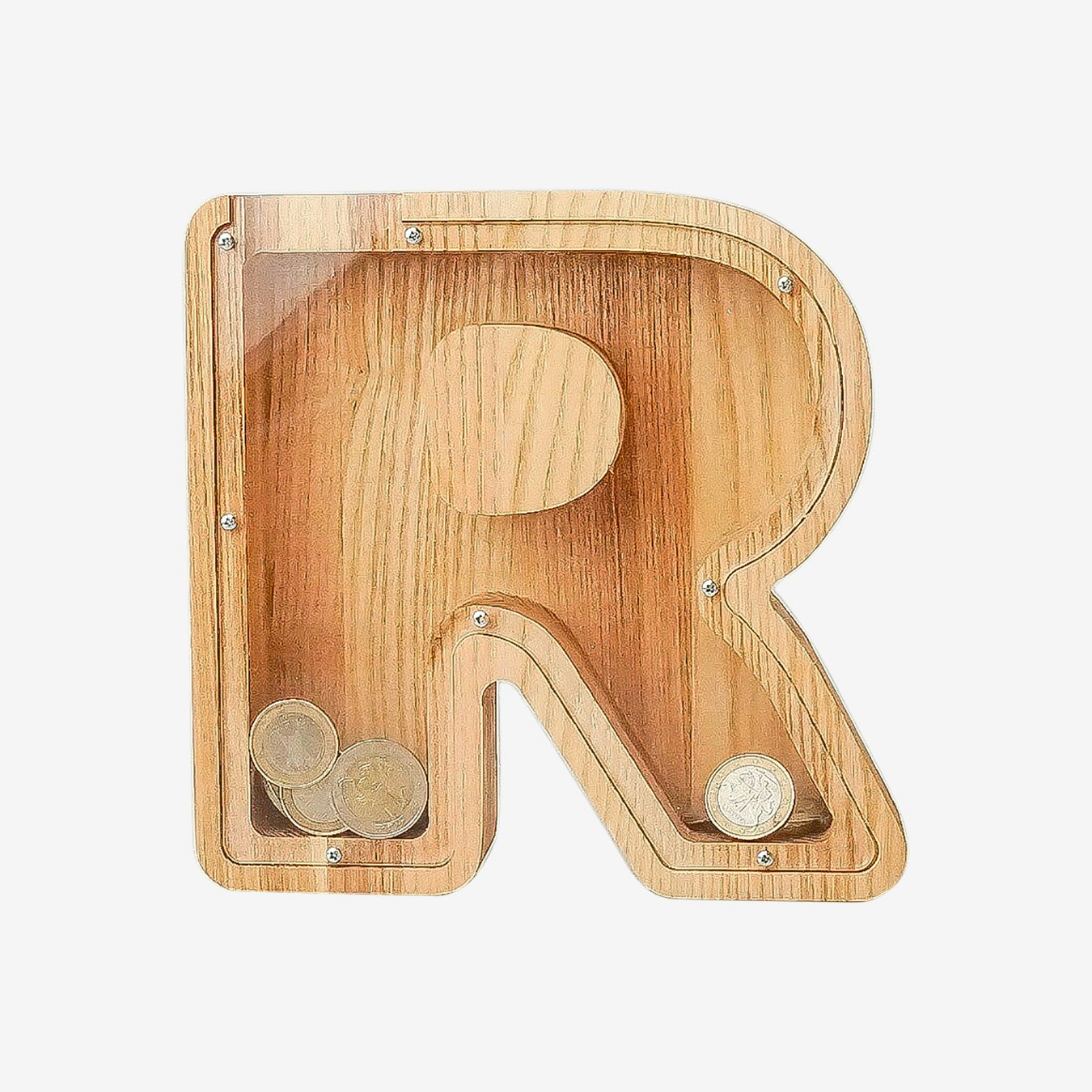 Letter R Piggy Bank Money Box By Promi Design Fy