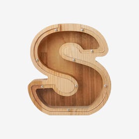 Letter S Piggy Bank / Money Box