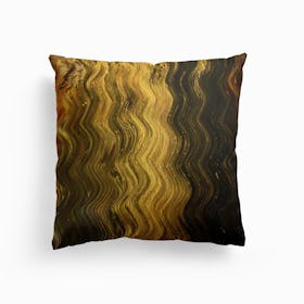 Golden Hair Canvas Cushion