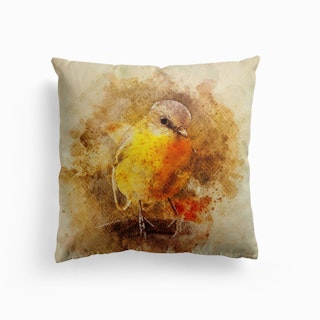 Little Bird Canvas Cushion