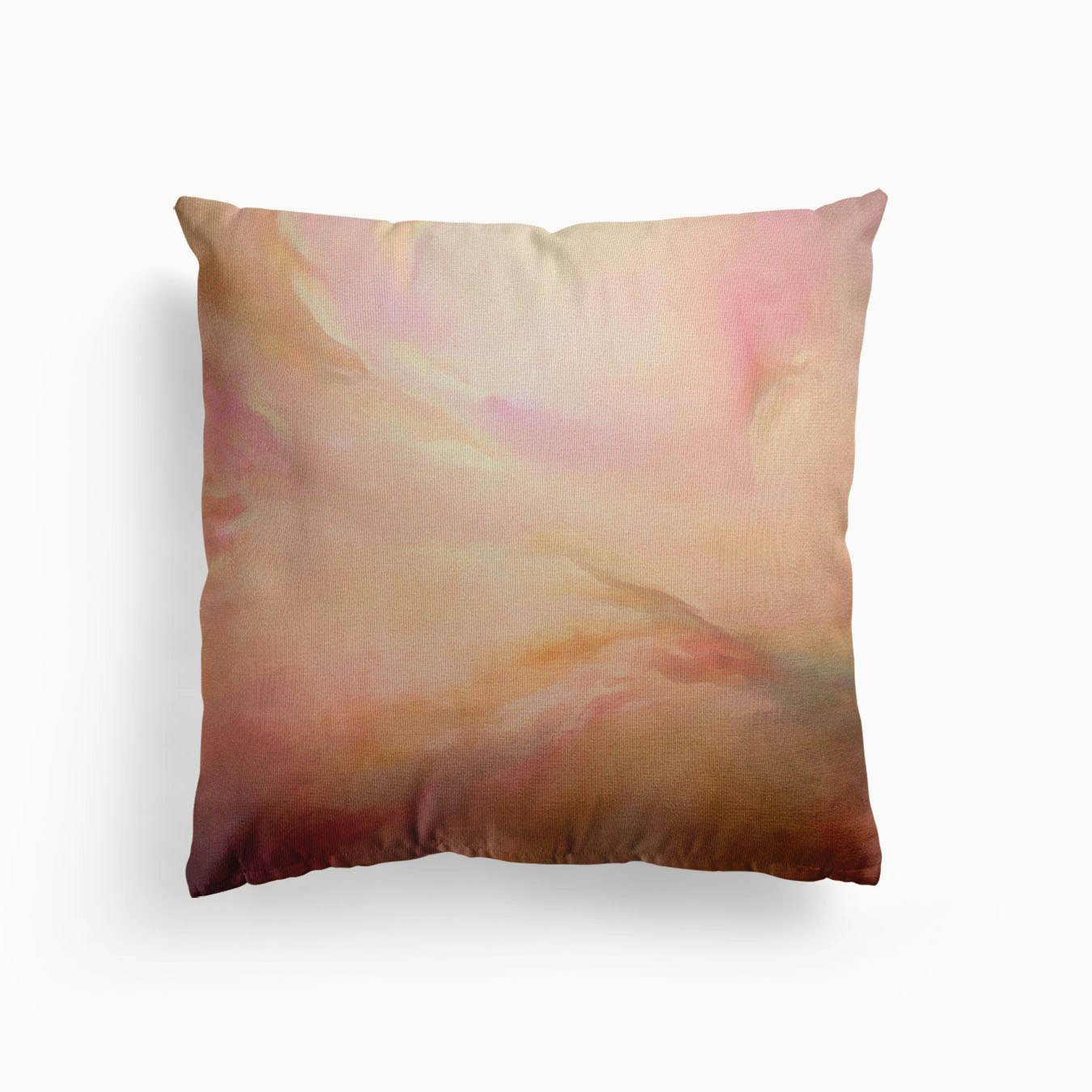 First Blush Canvas Cushion by Alpenglow Workshop
