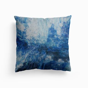 Distressed Jeans 4 Canvas Cushion