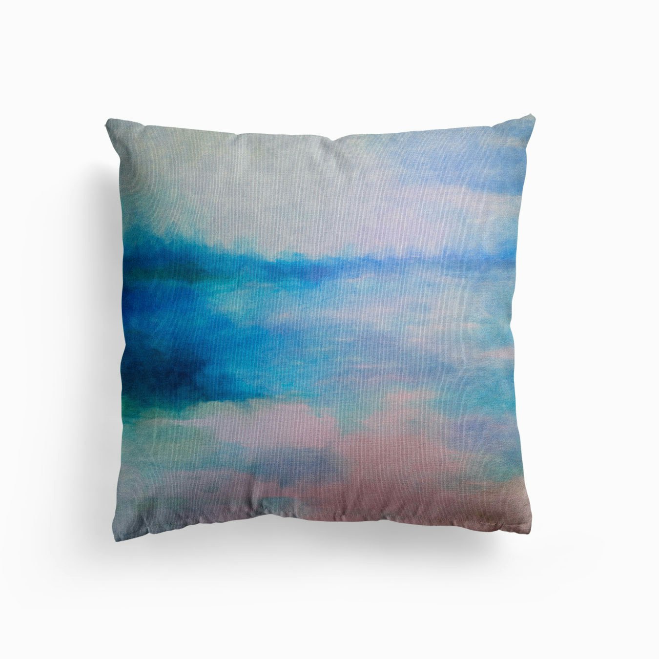 Daybreak Salutation Canvas Cushion by Alpenglow Workshop