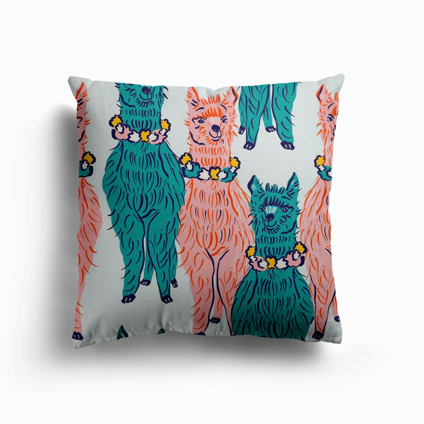 Llamas Canvas Cuscino