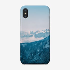 Blue Winter Mountains Phone Case