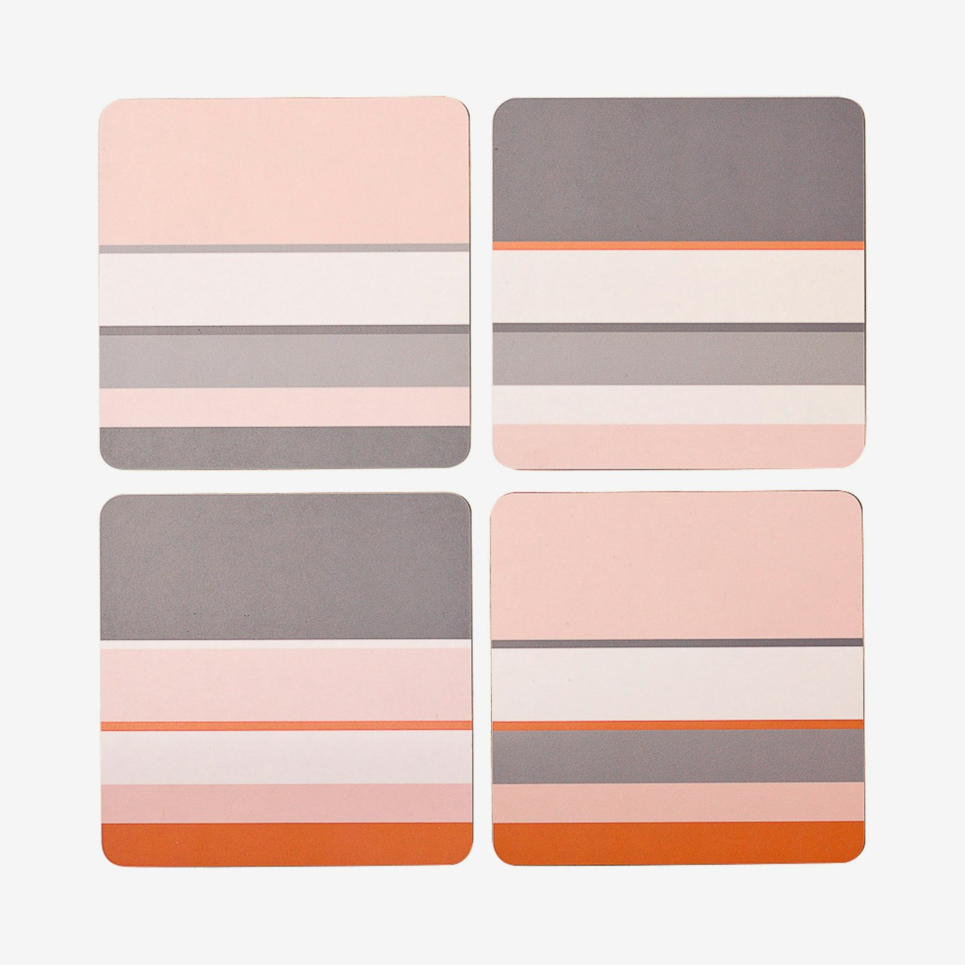 Square Placemats - Pink - Set of 4 by Sue Ure Maison