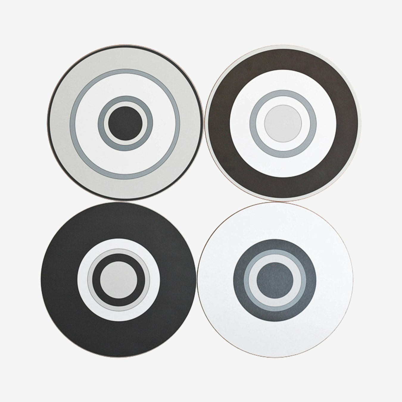 Orbit Placemats - Monochrome - Set of 4 by Sue Ure Maison