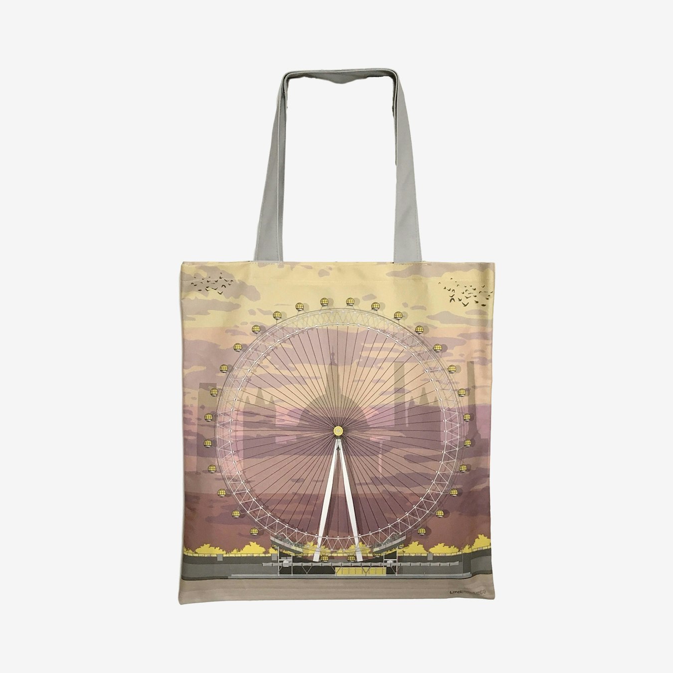 London Landmarks Sunset Canvas Bag by Linescapes