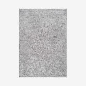 Groovy Solid Shag Area Rug - Light Gray