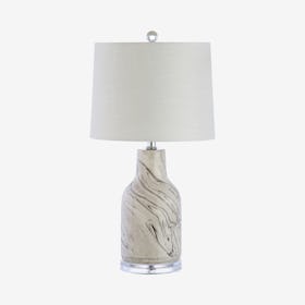 Webb LED Table Lamp - Grey / White - Ceramic