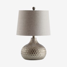 Bates Honeycomb LED Table Lamp - Antique Brown - Resin