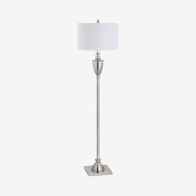 Othello LED Floor Lamp - Polished Nickel - Metal