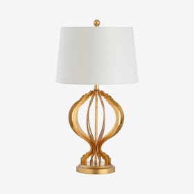 Sebastian Trellis LED Table Lamp - Gold - Metal