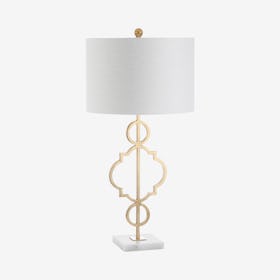 July LED Table Lamp - Gold / White - Metal