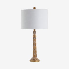 Blanche LED Table Lamp - Antique Gold - Resin