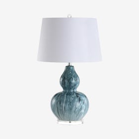 Stockholm LED Table Lamp - Blue Glaze - Ceramic