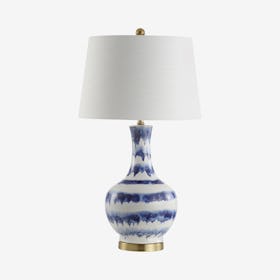 Tucker LED Table Lamp - Blue / White - Ceramic / Metal