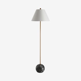 Miami Minimalist LED Floor Lamp - Gold / Black - Resin / Metal