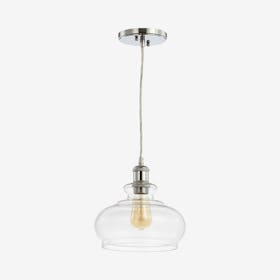 Wyatt Pharmacy LED Pendant Lamp - Chrome - Metal / Glass