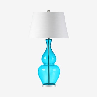 Dixon LED Table Lamp - Turquoise - Glass