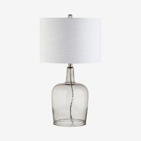 Augustine LED Table Lamp - Smoke Grey - Glass