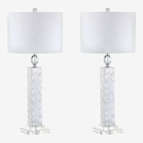 Bailey LED Table Lamps - White - Seashell - Set of 2