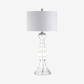 Madeline Curved LED Table Lamp - Clear - Glass