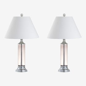 Astor LED Table Lamps - Smoke Grey - Glass - Set of 2